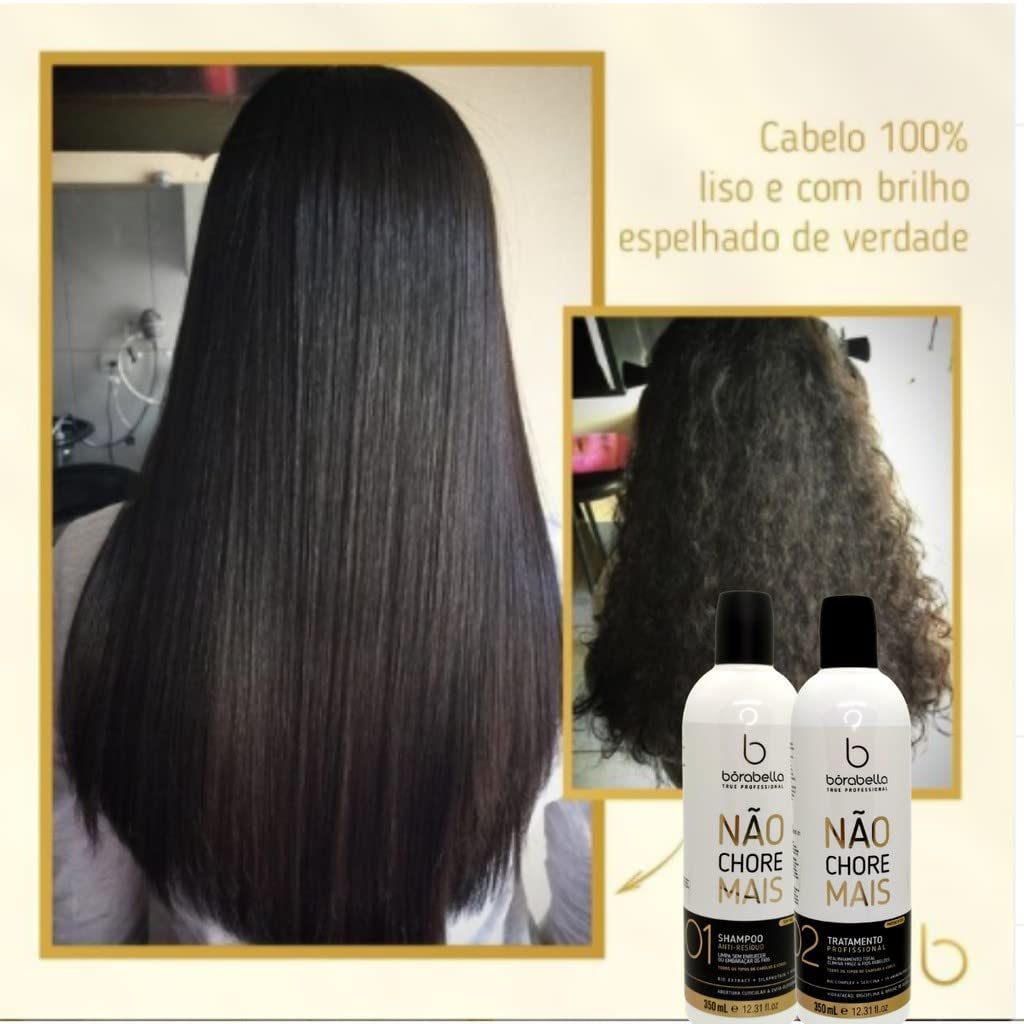 Kit Borabella No More Crying Brazilian Keratin Treatment - 2x1000mL