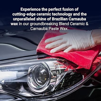Vonixx Blend Ceramic & Carnauba Paste Wax Black Edition – 7 Month Shine & Water Repellency 100 g (3.5 oz)