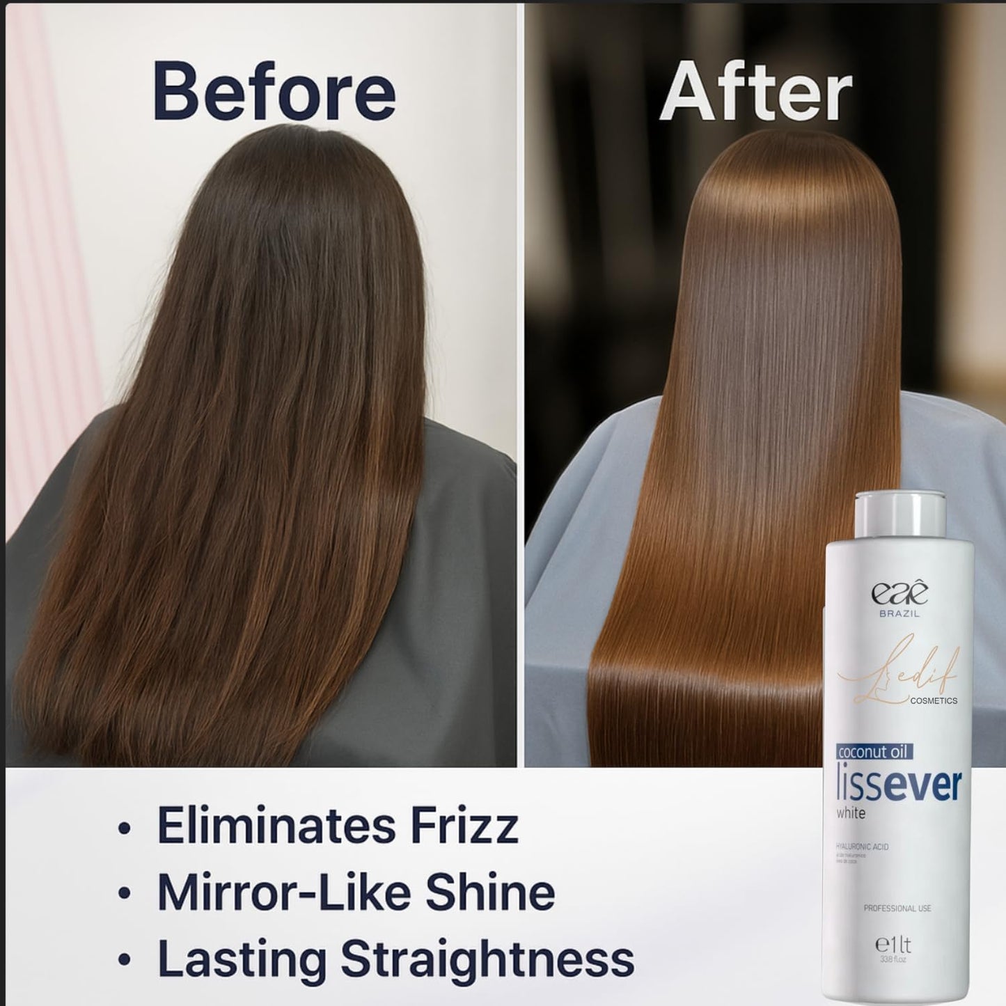 Eaê Cosmetics Liss Ever White Progressive Sealant – Professional Hair Treatment – 1000mL