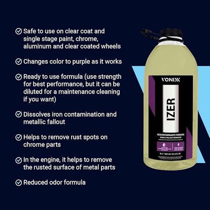 Vonixx Izer Iron Remover – pH-Neutral Decontamination 3L (101.4 fl oz)