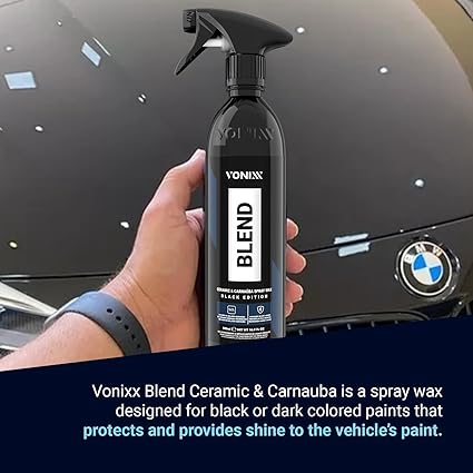 Vonixx Blend Ceramic & Carnauba Spray Wax Black Edition – Shine for Dark Paint 500 ml (16.9 fl oz)