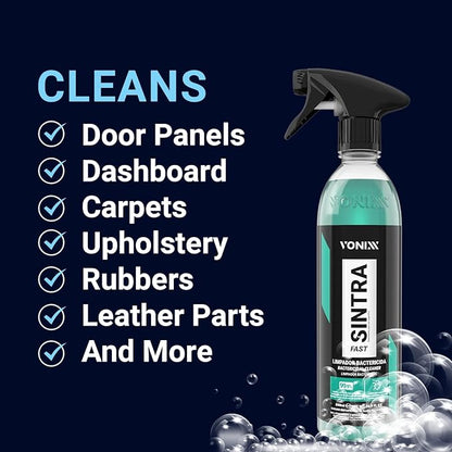 Vonixx Sintra Fast Interior Cleaner – Multi-Surface Anti-Bacterial 500 ml (16.9 fl oz)