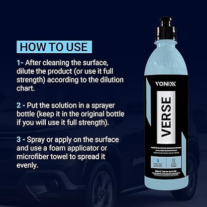 Vonixx Verse Surface Protector – Plastic & Rubber Dressing Concentrated 500 ml (16.9 fl oz)