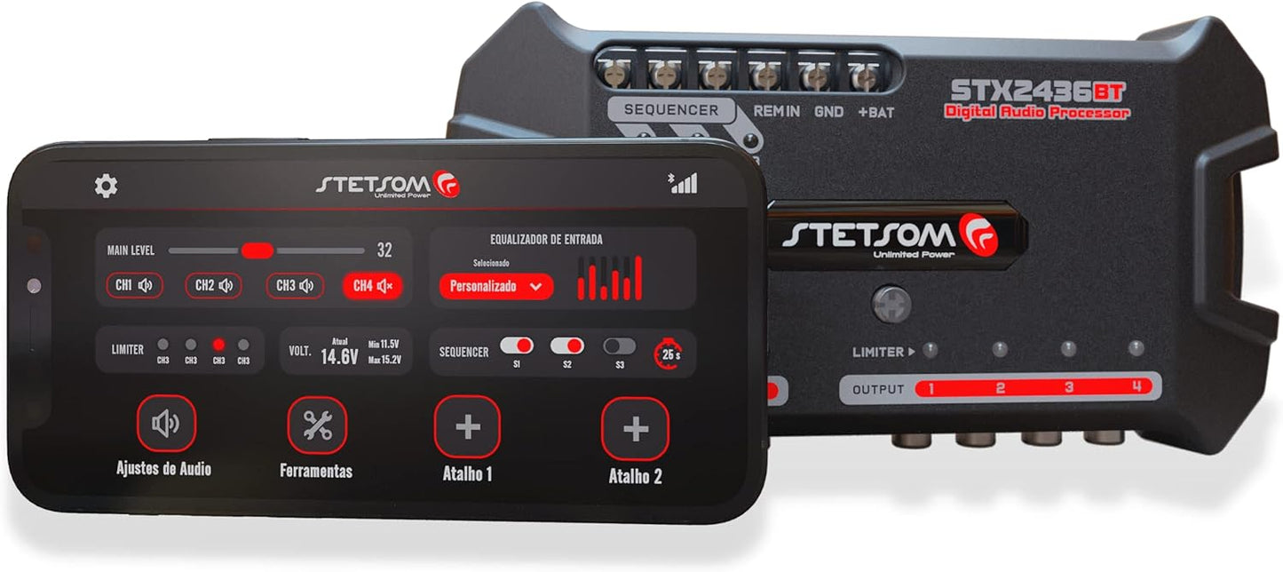 STETSOM STX2436 BLUETOOTH AUTOMOTIVE DIGITAL AUDIO PROCESSOR