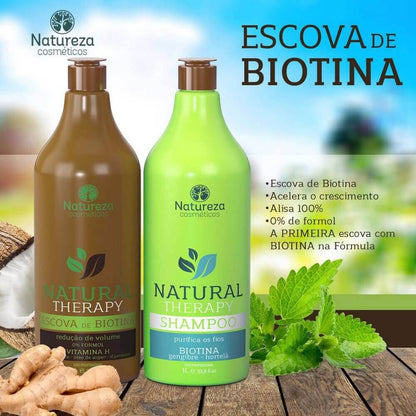 Natureza Cosmetics Natural Therapy Biotin Keratin Treatment Kit 2x1L