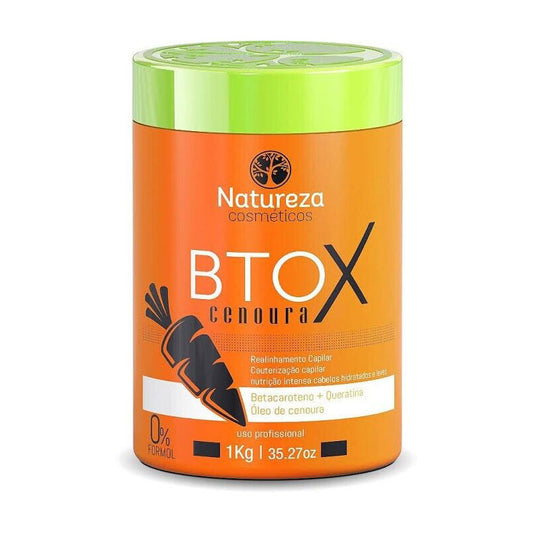 Nature Cosmetics Btox Carrot 1kg/35.27 Oz Formaldehyde Free Volume Reducer