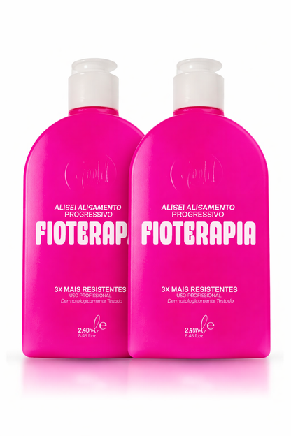 2x Gold Spell Fioterapia Capillary Therapy Treatment Restorative Hair Care System - 2x250 mL