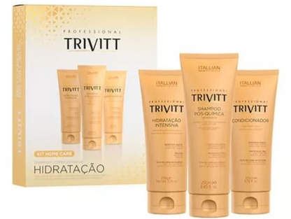 Kit Trivitt - 3x Hair Care Shampoo 250mL, Conditioner 200mL and Leave-In Ceam 200g