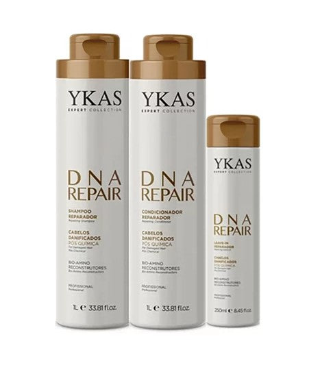 Ykas Dna Repair Shampoo + Conditioner 1L + Leave-in 250ml