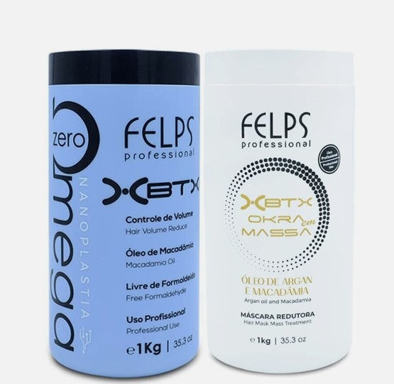 Kit Felps XBTX Omega Zero Nanoplasty and Okra Reducing Mask - 2x1Kg