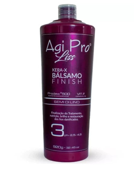 Kit Agi Pro Liss Kera-X Semi Di Lino 3×1000mL + BTX Capillary Mask – 1kg