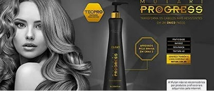 Mutari Progress Reconstructor Kit – 3× Brazilian Keratin Volume Reducer – 1000mL