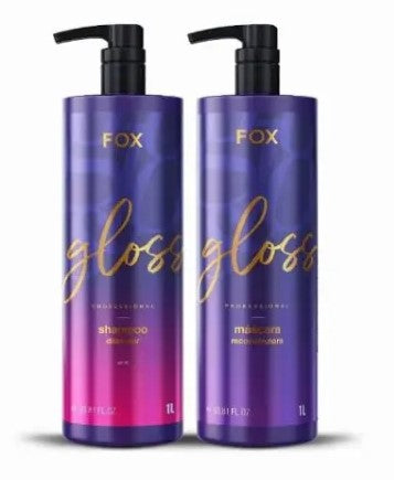 Fox Gloss Progressive Straightening Kit – 2-Step Smoothing System – 2×100mL