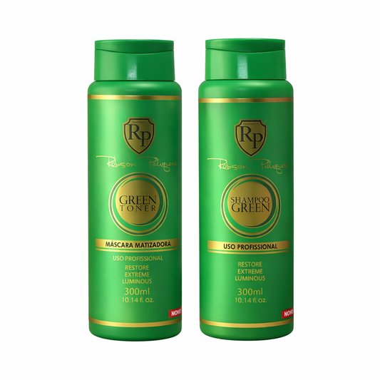 Robson Peluquero Green Shampoo Kit – Matizador Home Care 2×300mL