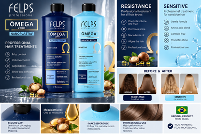 Felps Omega Zero Resistance & Sensitive Professional Hair Treatment Duo – 2×500mL
