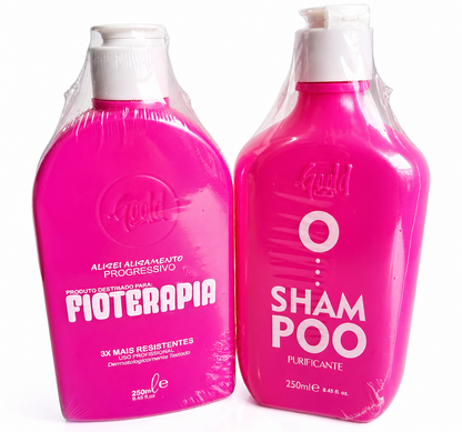 Gold Spell Fioterapia Progressive Brush Kit + Purifying Shampoo 250mL
