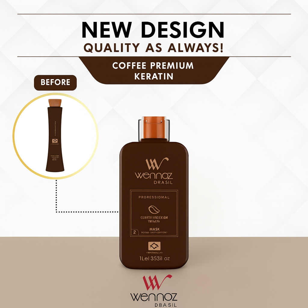 Wennoz Brasil Coffee Premium Keratin Mask Step 2 – Professional 1L / 33.8oz