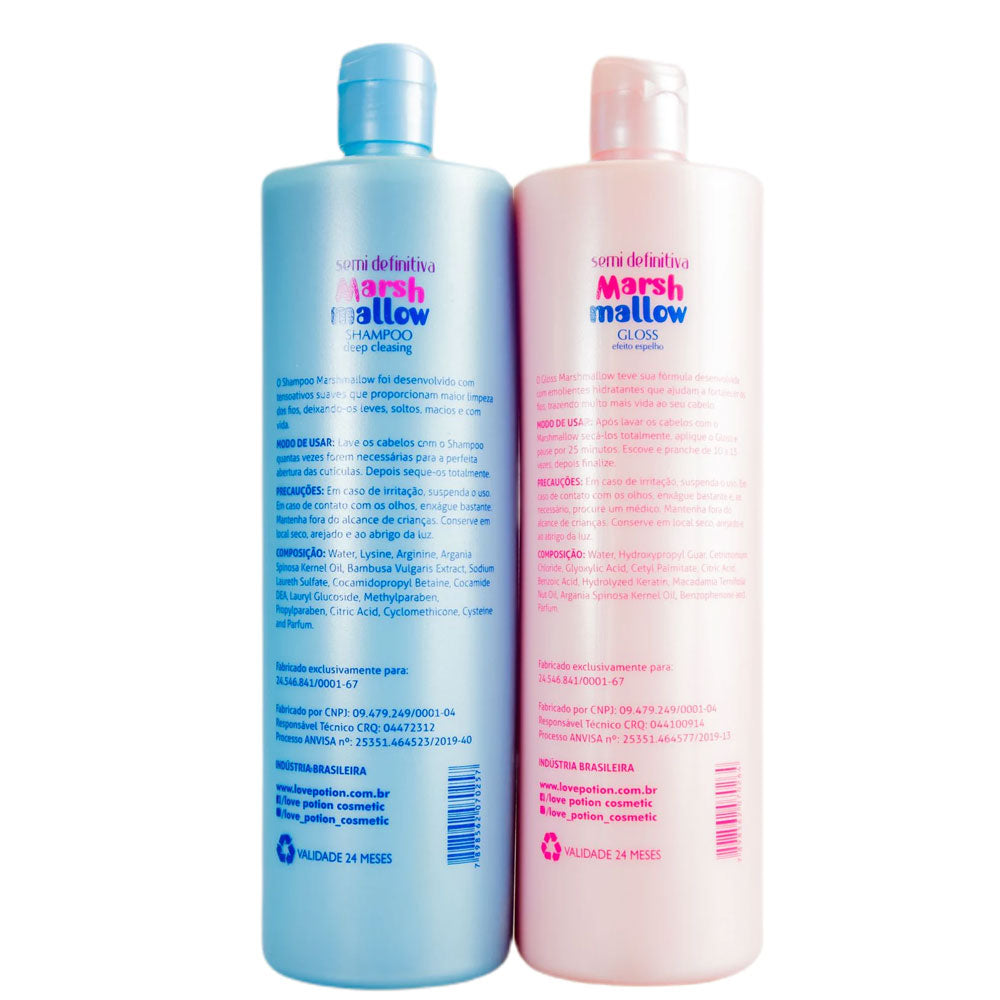 Love Potion Marshmallow - Semi definitive progressive Brazilian Keratin 2x1000mL