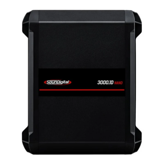 Soundigital 3000.1 Nano – 3000W RMS – 1 Ohm – Compact Car Audio Mono Amplifier