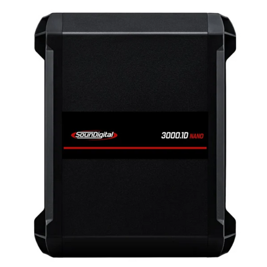 Soundigital 3000.1 Nano – 3000W RMS – 2 Ohms – Compact Digital Mono Amplifier