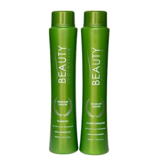 Beauty Impressive Post-Progressive Kit Brazilian Keratin Shampoo and Conditioner - 2x500mL