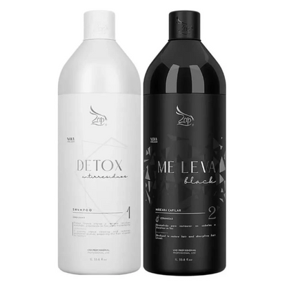 Zap Me Leva Progressive Brush Kit – 2×1000mL – Professional Hair Smoothing System