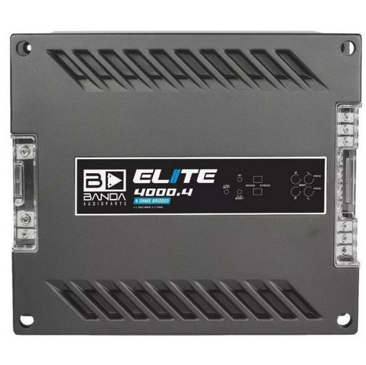 Banda Elite  Amplifier 4000.4 - 4000 Rms  4 Channels - 1 Ohm