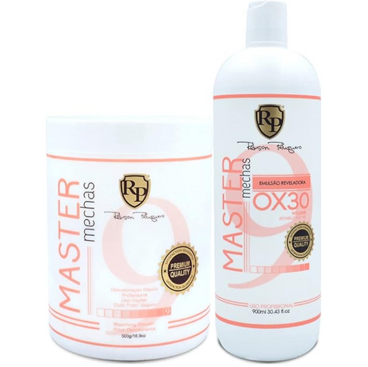 Robson Peluquero Master Locks + OX 30 Vol Developer – 500g + 900mL