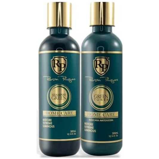 Robson Peluquero Green Shampoo Kit – Matizador Home Care 2×300mL