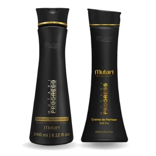 Mutari Progress Kit – Progressive Reconstructive Volume Reducer & Combing Cream – 2×1