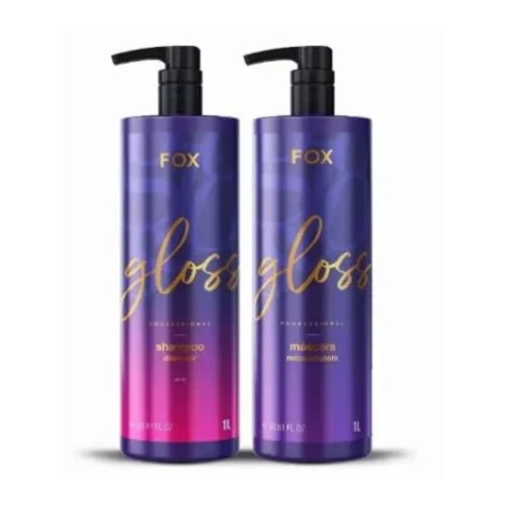 Fox Gloss Progressive Straightening Kit – 2-Step Smoothing System – 2×100mL