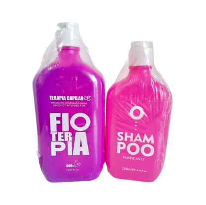 Kit  Gold Spell - Progressive Fioterapia Everk 500mL + Purifying Shampoo 250mL