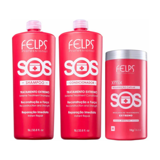 Kit Felps SOS Extreme Treatment - 3x1000mL
