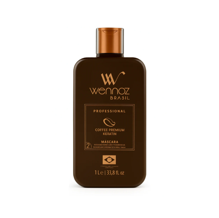 Wennoz Brasil Coffee Premium Keratin Mask Step 2 – Professional 1L / 33.8oz