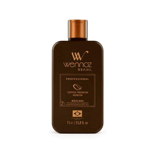Wennoz Brasil Coffee Premium Keratin Mask Step 2 – Professional 1L / 33.8oz