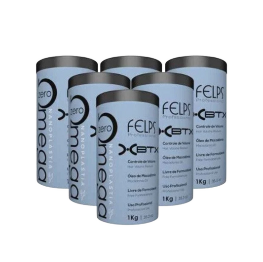Kit 6x Felps Xbtx  Omega Zero Professional Volume Reducer 1kg