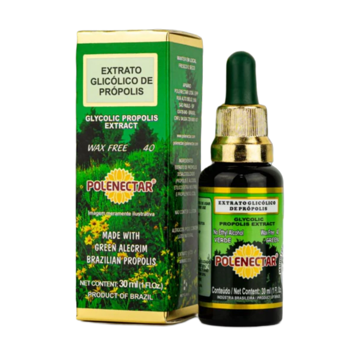 Polenectar Brasil Green Propolis Extract – Glycolic Wax-Free – 36×30mL Bottles