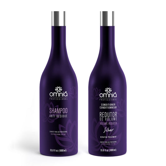 Kit Omniá Silver Volume Control and Smoothing Treatment  - 2x1L