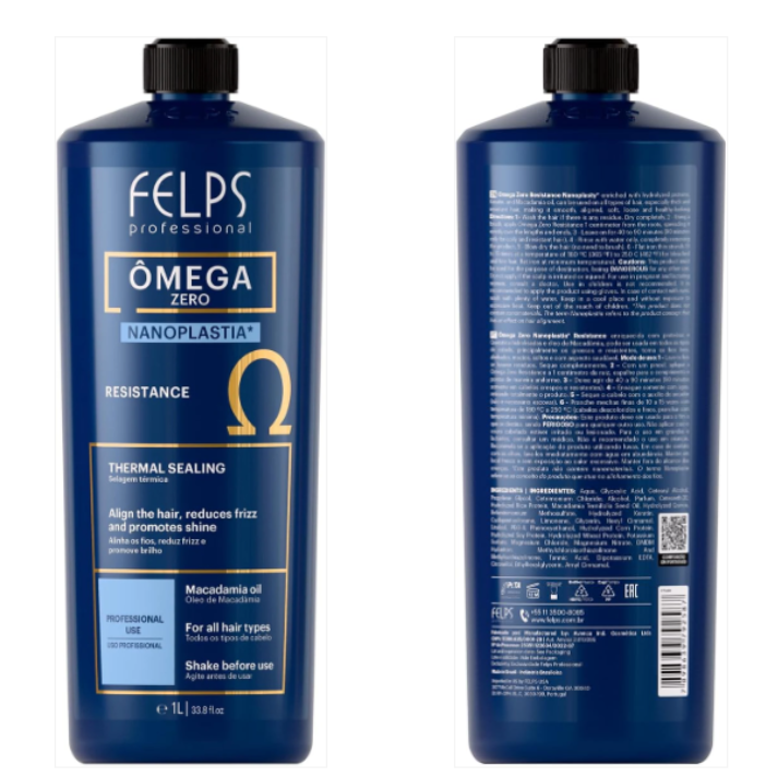 Felps Omega Zero Nanoplastia Progressive Resistance Keratin Treatment - 1000mL