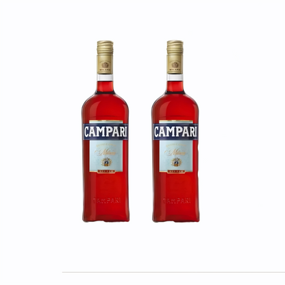 Campari Bitter 2x900ml Classic, Timeless and Charismatic Aperitif Bottle