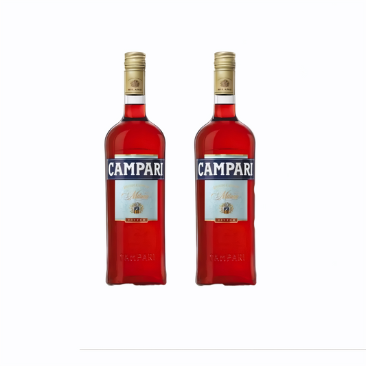 Campari Bitter 2x900ml Classic, Timeless and Charismatic Aperitif Bottle