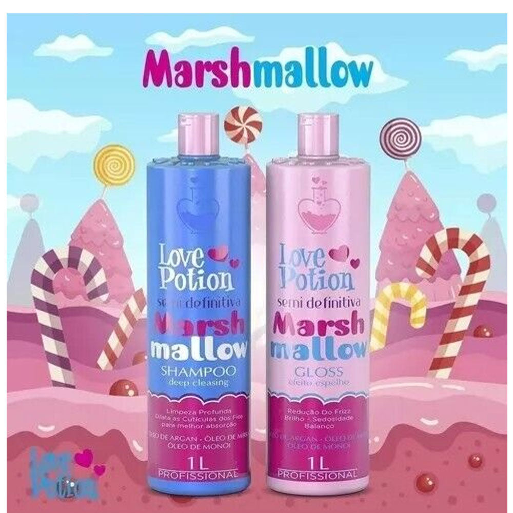 Love Potion Marshmallow - Semi definitive progressive Brazilian Keratin 2x1000mL