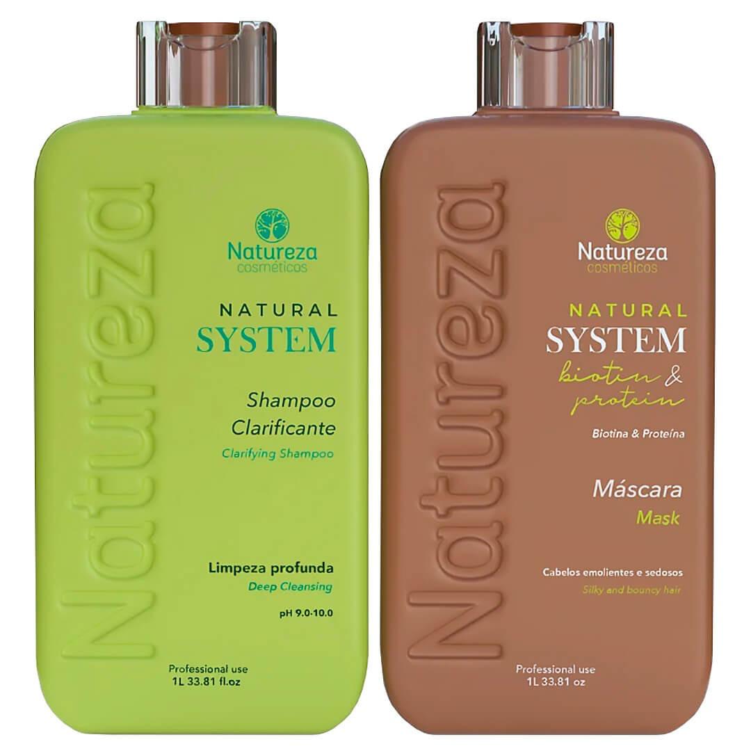 Natureza Cosmetics Natural Therapy Biotin Keratin Treatment Kit 2x1L