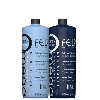 Felps Omega Zero Unique Nanoplasty Resistance and Sensitive Duo 2x500mL