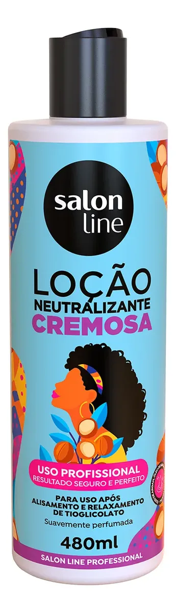 Afro Permanent Salon Line Kit Relaxing Cream + Wave Lotion + Neutralizer - 3x1