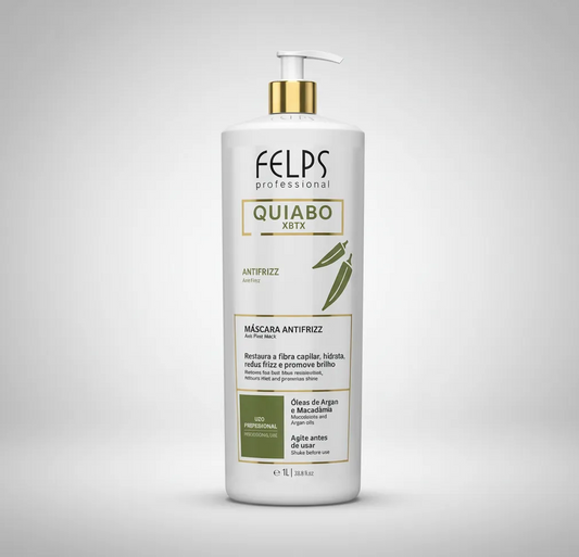 Felps Okra Anti-Frizz Hair Mask – Smoothing, Softness & Shine – 1L