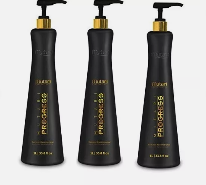 Mutari Progress Reconstructor Kit – 3× Brazilian Keratin Volume Reducer – 1000mL