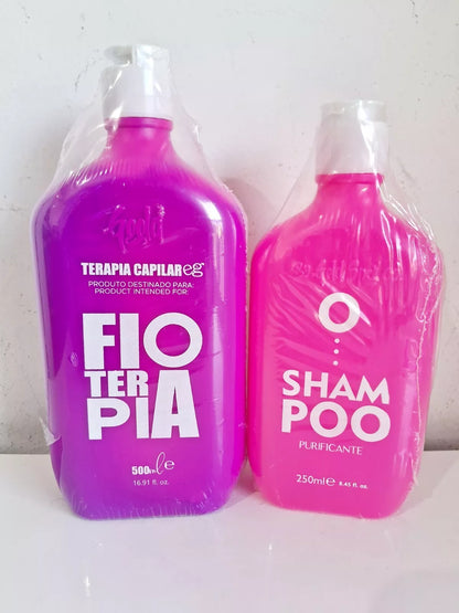 Kit  Gold Spell - Progressive Fioterapia Everk 500mL + Purifying Shampoo 250mL