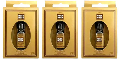 Kit 3x Delikad Wild Musk Oil Original Fragrance Deodorant Perfume Coty - 5mL