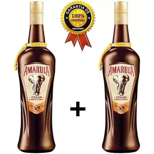 Kit 2 Units Amarula Liqueur 750ml - Cream and Marula Fruits 2x750mL